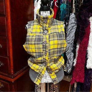 Plaid Flannel Vest